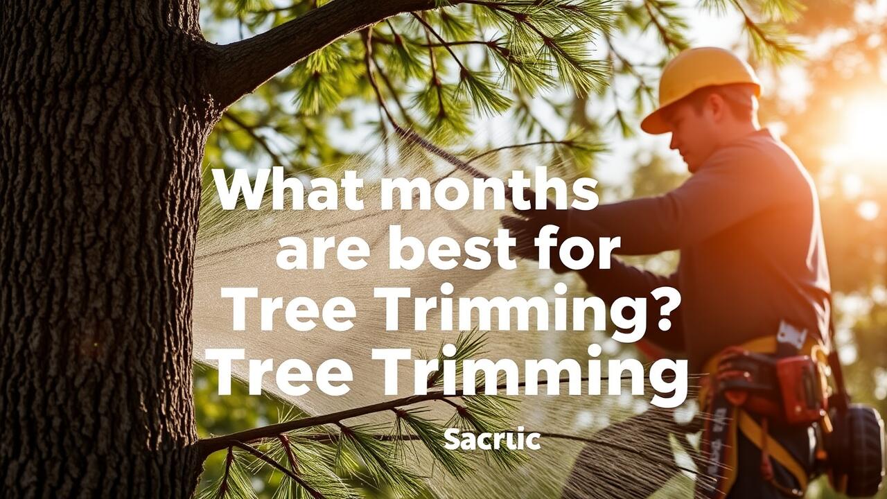 What months are best for tree trimming?