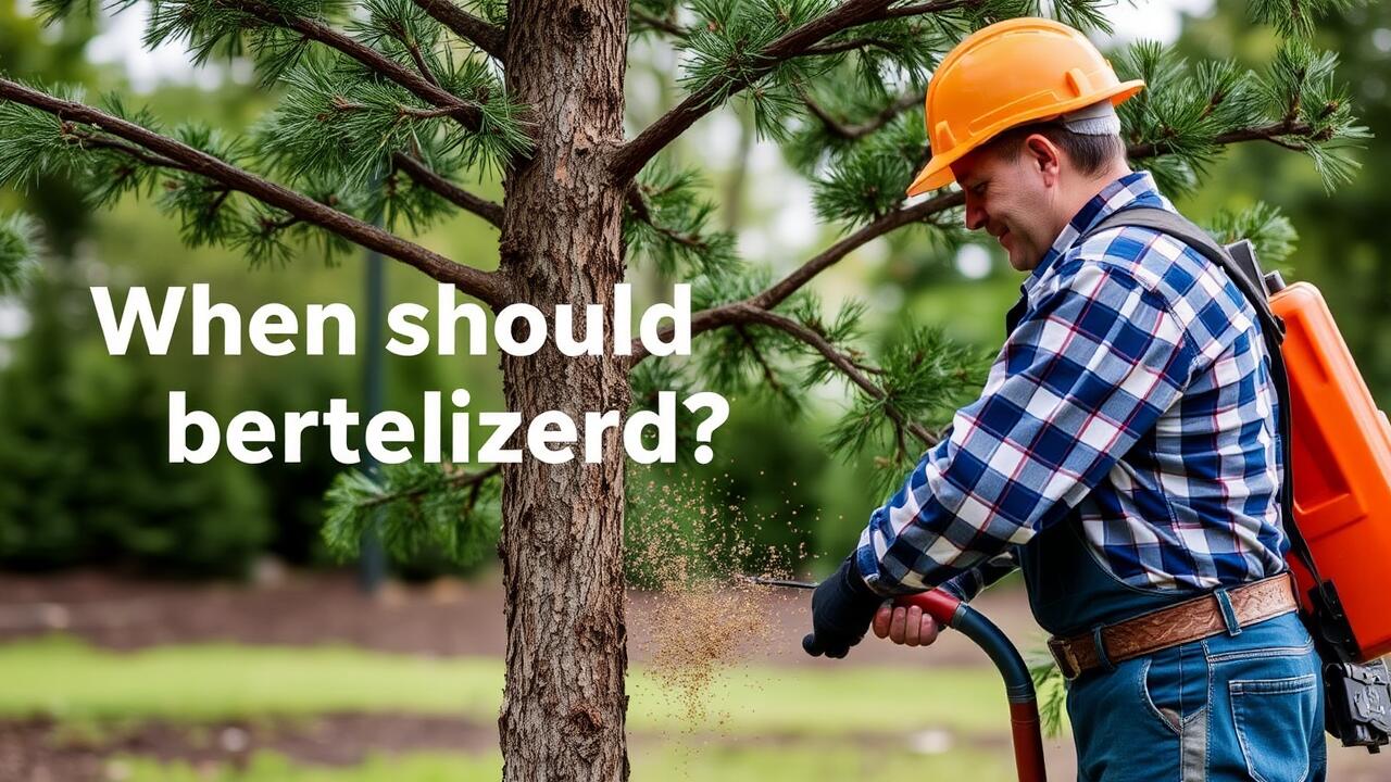 When should trees be fertilized?