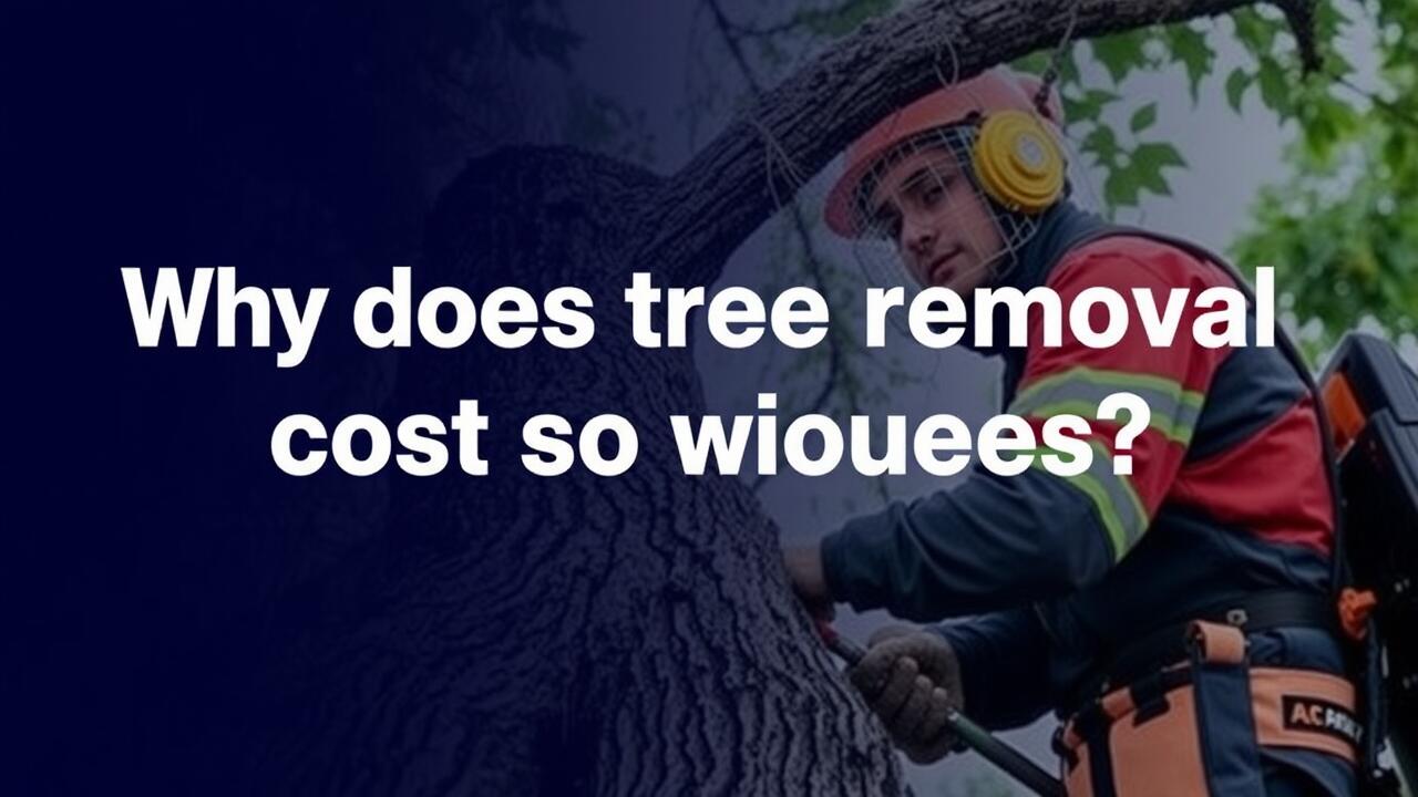 Why does tree removal cost so much?